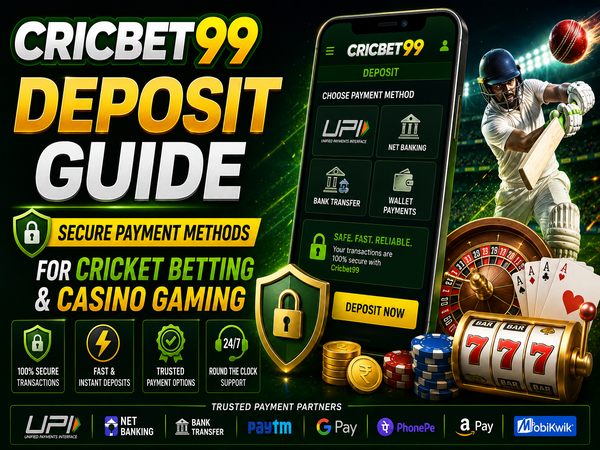 Cricbet99 Deposit Guide – Secure Payment Methods for Cricket Betting & Casino Gaming