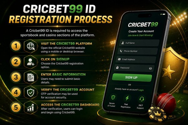 Cricbet99 ID Registration Process