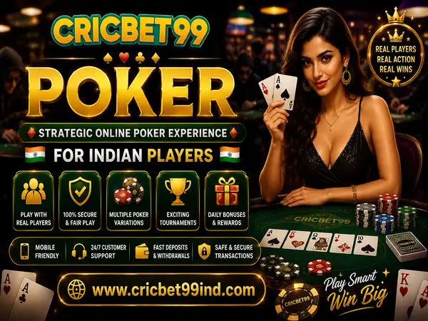 Cricbet99 Poker – Strategic Online Poker Experience for Indian Players
