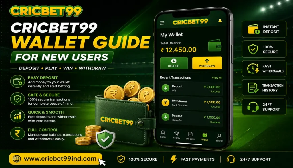 Cricbet99 Wallet Guide for New Users