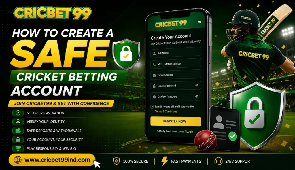 How To Create a Safe Cricket Betting Account on Cricbet99