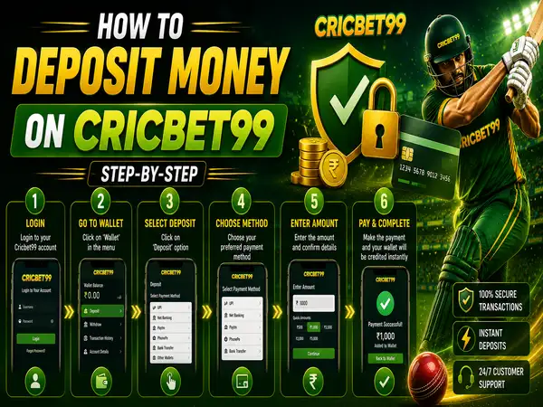 How to Deposit Money on Cricbet99 (Step-by-Step)