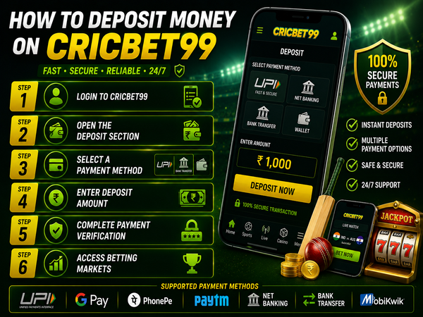 How to Deposit Money on Cricbet99