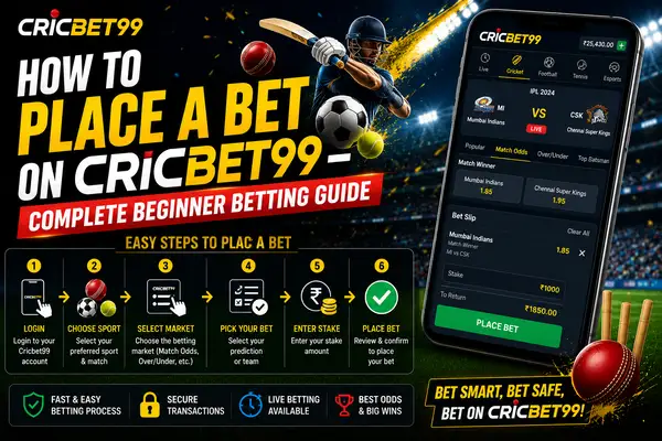 How to Place a Bet on Cricbet99 – Complete Beginner Betting Guide