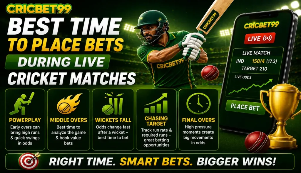 Best Time To Place Bets During Live Cricket Matches