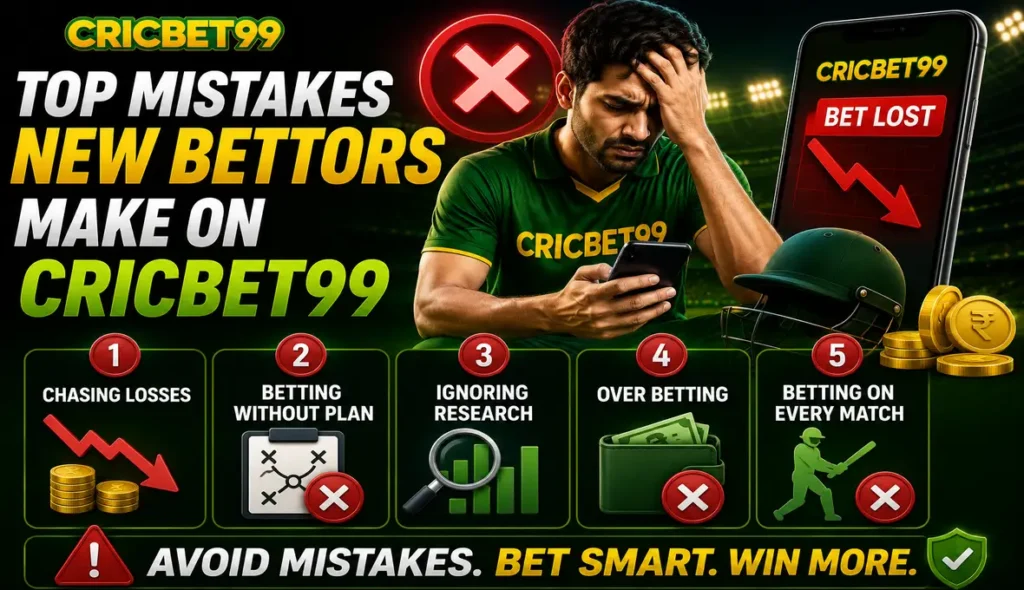 Top Mistakes New Bettors Make on Cricbet99